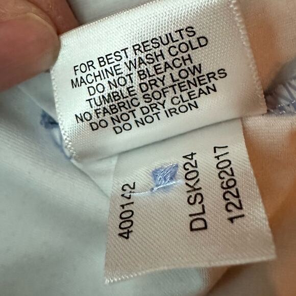 Dunhill Links Golf Polo Blue Stretch Active Activewear Performance LARGE - Picture 6 of 10